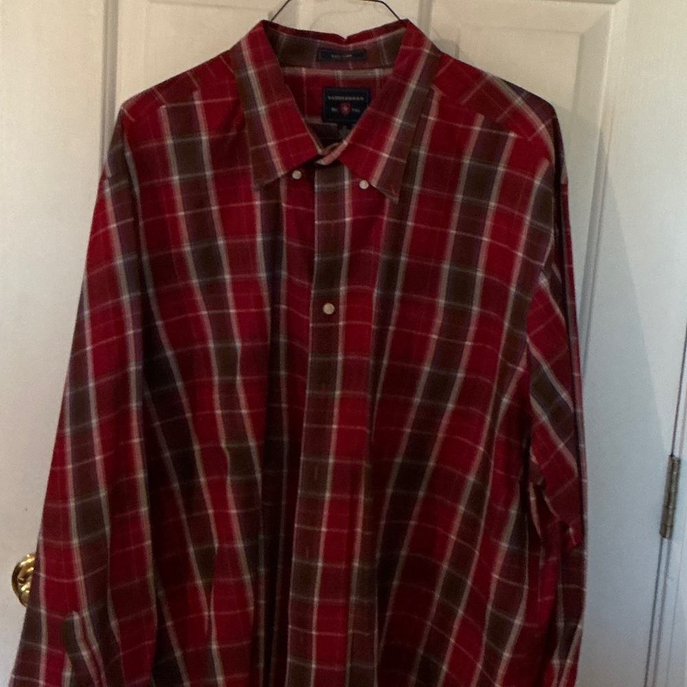 Saddlebred Multicolor Plaid Button Down Shirt